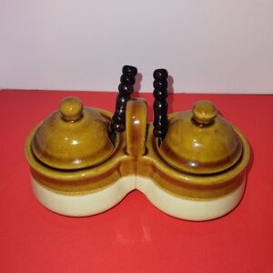 Vintage Ceramic Condiment Set